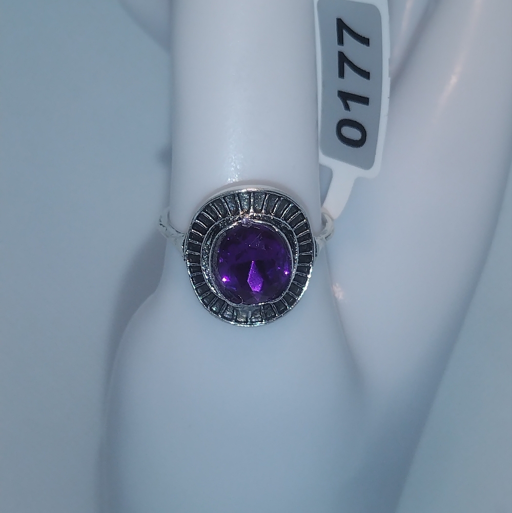 Bohemian Style Ring - Purple Signet